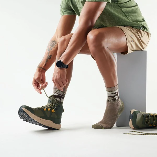 Hike Light Cushion Mountain Moose Crew Socks SW002686 - Image 2