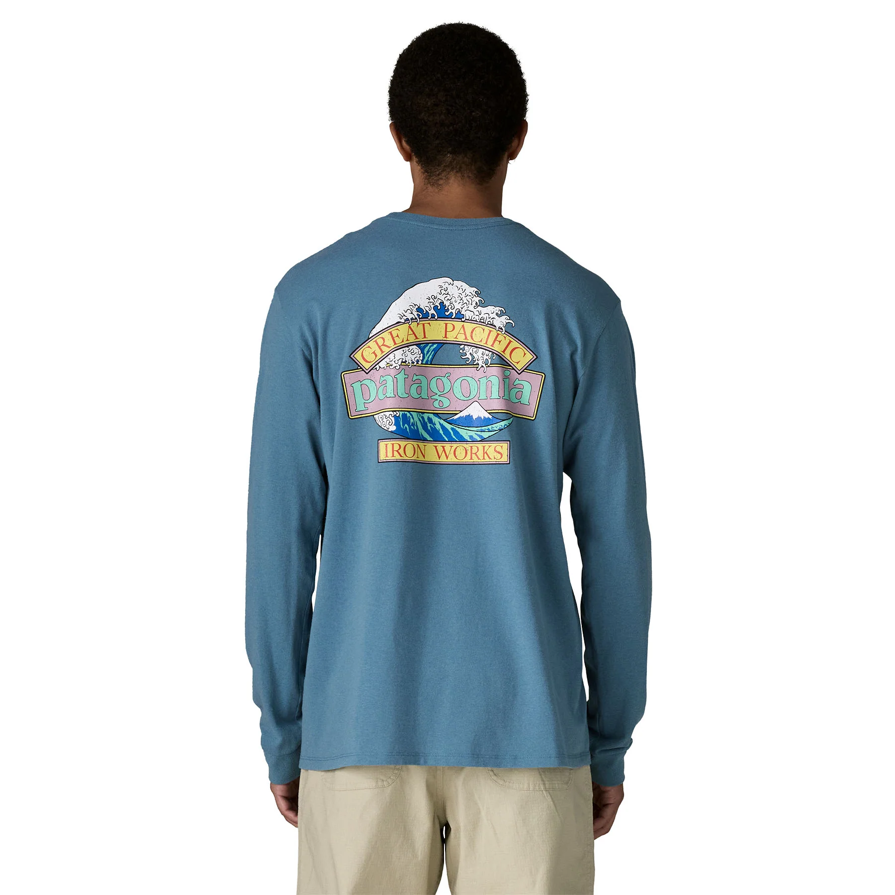 M's L/S Great Waves Responsibili-Tee 37876 - Image 3