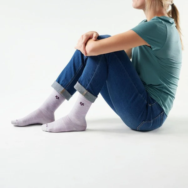 Women's Everyday Groovy Bloom Crew Socks SW003042 - Image 3